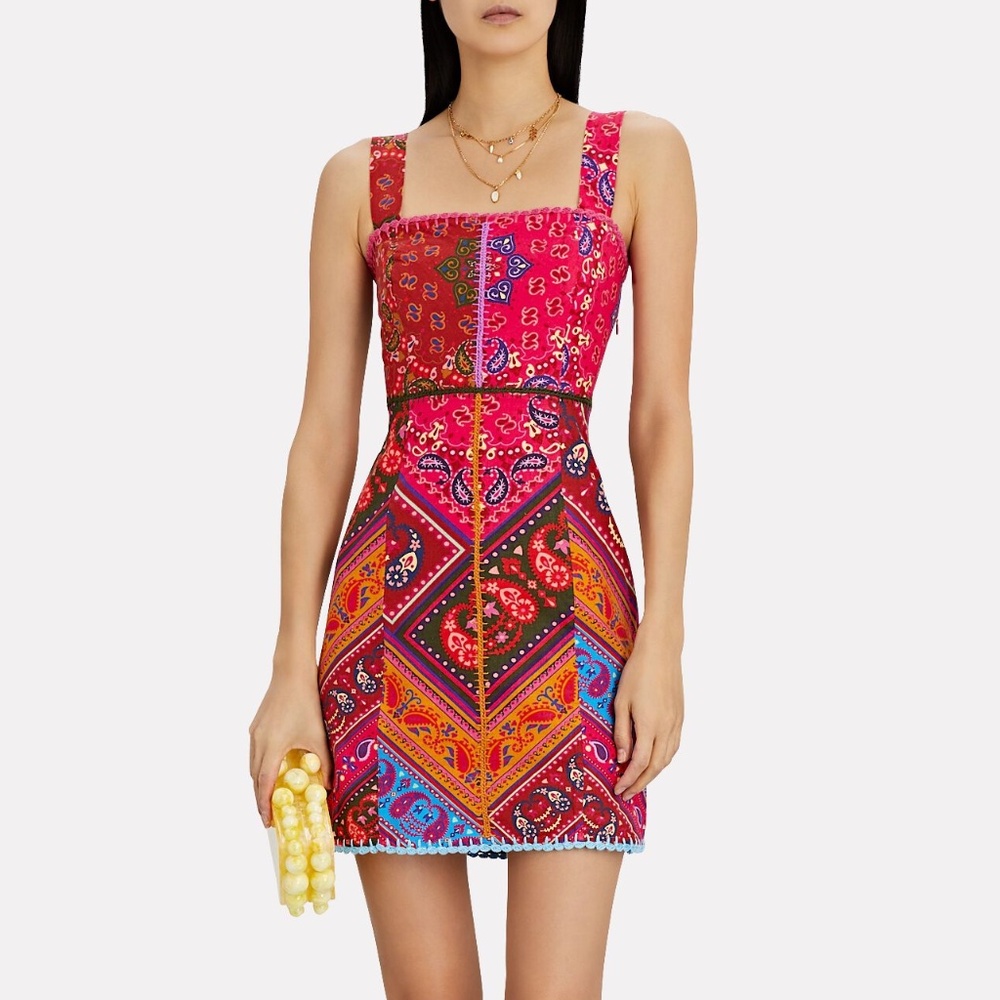 FARM Rio colorful bandana mini dress XS - Picture 5 of 16